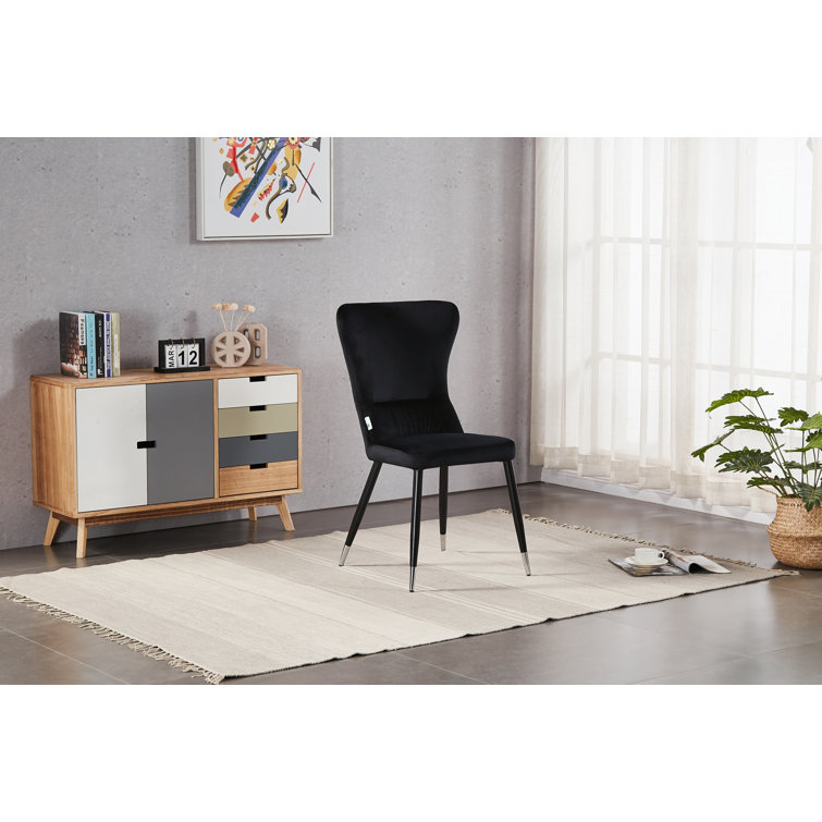 Canora Grey 2 PCs Hartshorne Upholstered Dining Chair Fabric Side